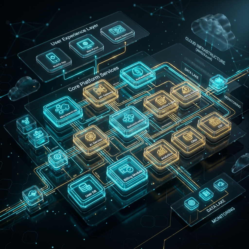 Custom Microservices ERP Architecture